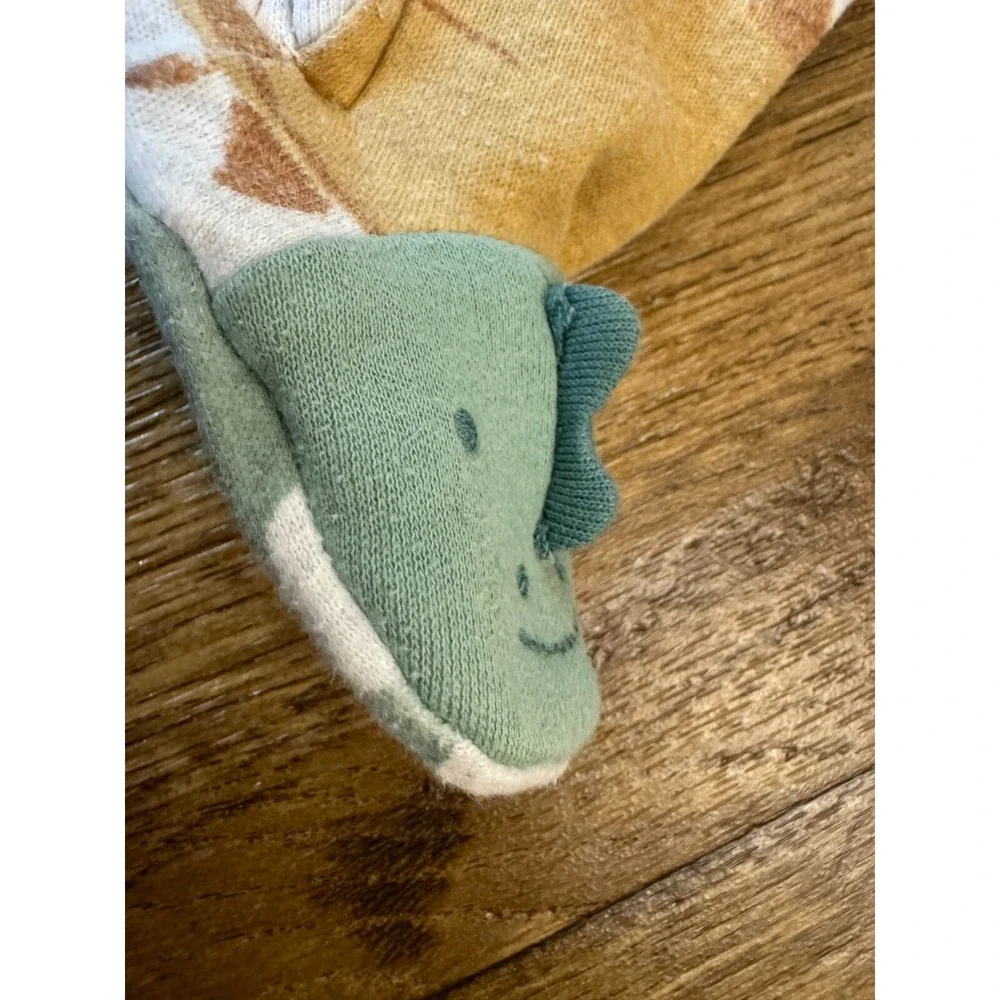 Carters Preemie Baby Boy Sleeper Dinosaur Feet‎ Outfit Zipper Cotton Reborn Doll